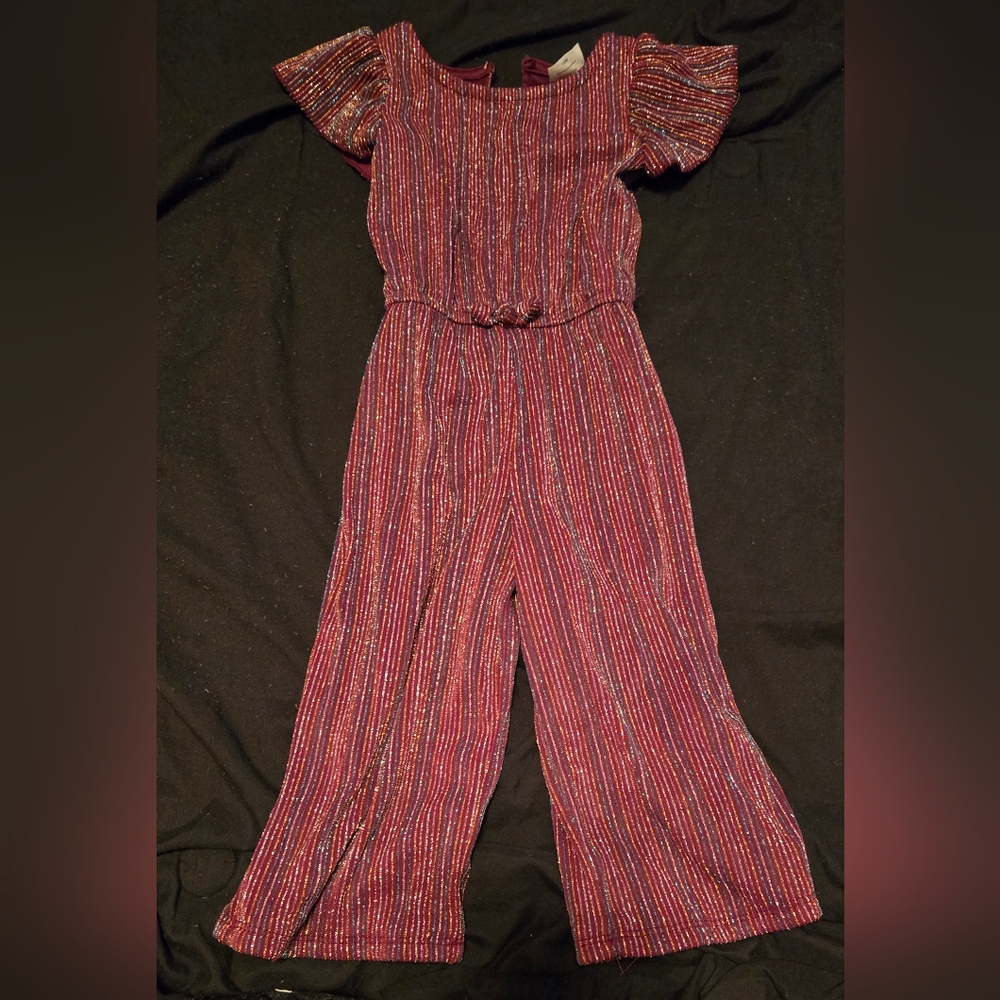 Wonder Nation Striped Bodysuit - Red and Gold